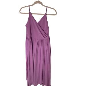 NWT Entro High Low Pink Purple Split Chiffon Spaghetti Strapped Romper